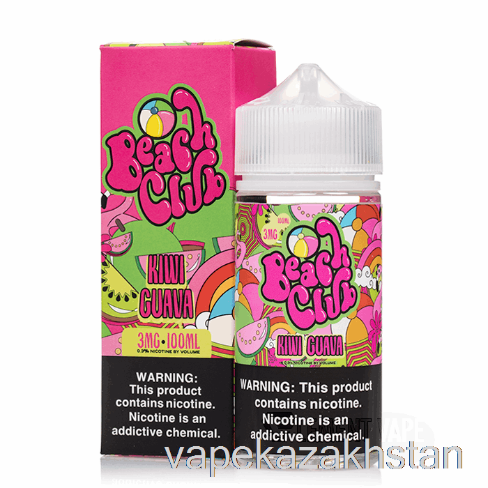 Vape Kazakhstan Kiwi Guava - Beach Club - 100mL 3mg